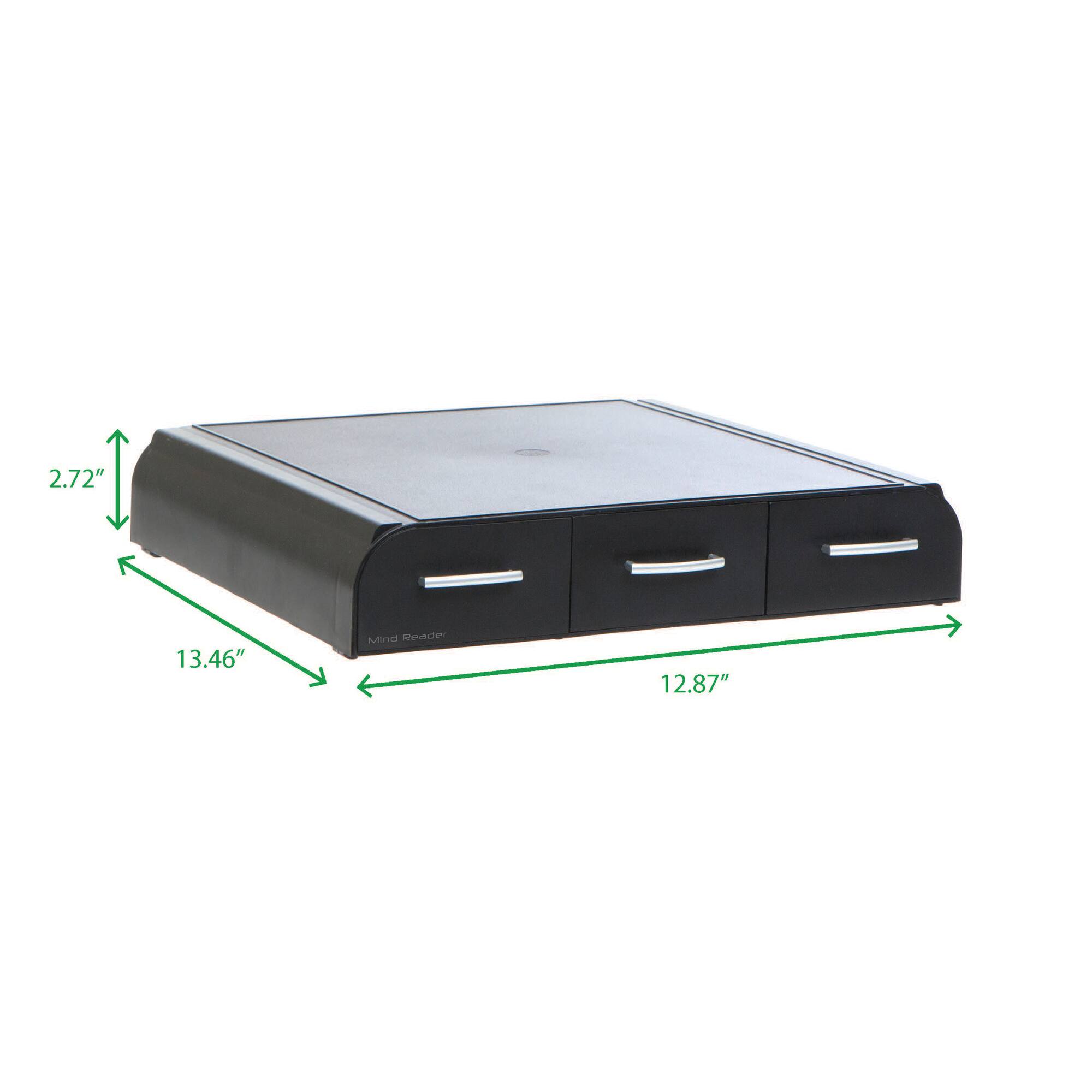 Mind Reader Laptop & Monitor Stand Organizer